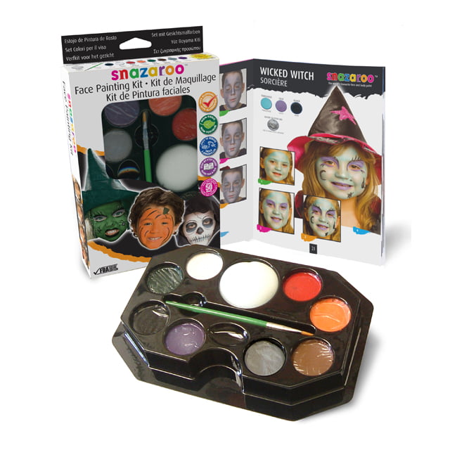 Snazaroo Face Paint Halloween Palette Set
