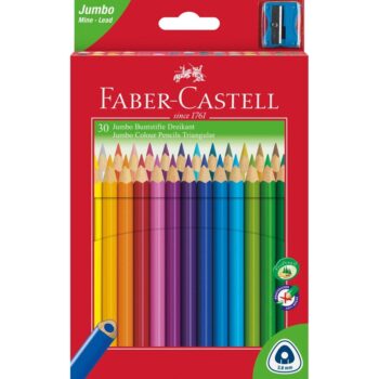 FABER CASTELL Junior Triangular Colouring Pencil - Box of 30