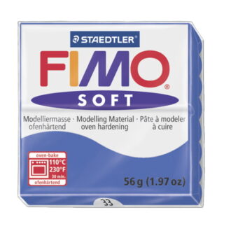 "BRILLIANT BLUE" (colour ref:33) 56g FIMO Soft