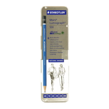 MARS LUMOGRAPH Drawing Pencils Set of 6