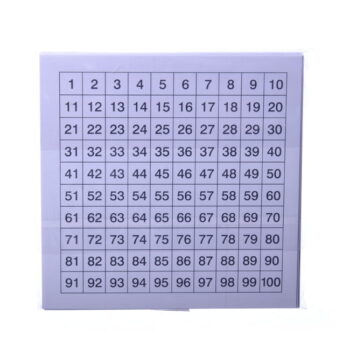"100 Square" Table Board - pack of 25