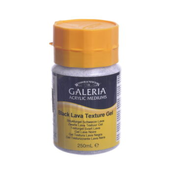 Galeria Acrylic Black Lava Texture Gel - 250ml
