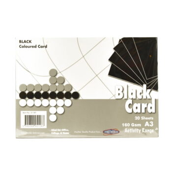 A3 Black Card - Pack of 20