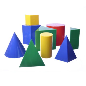 Large 3D Geometric Shapes - 17 pieces