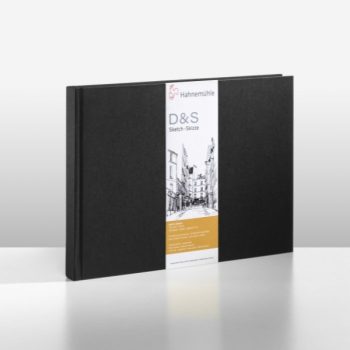 Hahnemuhle "D&S" Black Hardback Sketch Book 140g - A5 Landscape