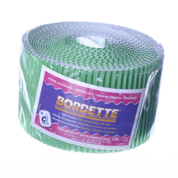 "Bordette" Corrugated Border - Apple Green