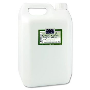 PVA Glue - 5 Litres - Icon Craft - Craft Glue - White PVA Adhesive