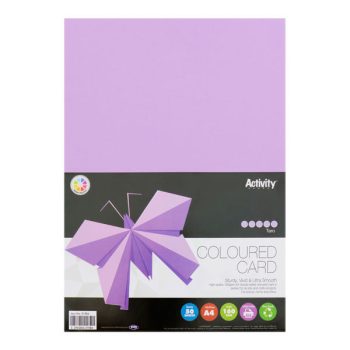 A4 Taro (Lilac) Colour Card - Pack of 50