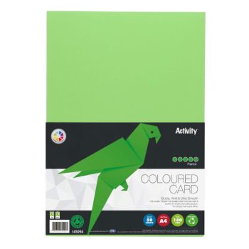 A4 Green Colour Card 160g - Pack of 50