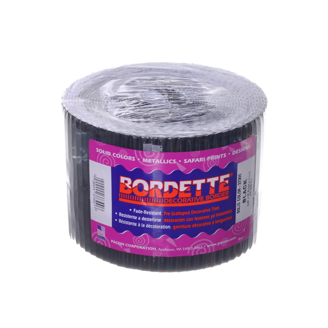 "Bordette" Corrugated Border - Black