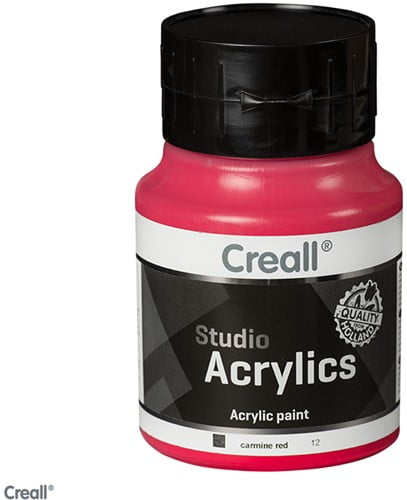 Creall Studio Acrylic Paint 500ml - Carmine Red