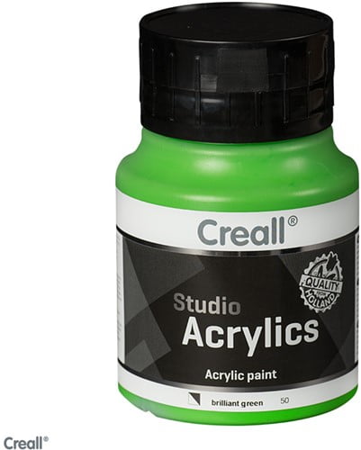 Creall Studio Acrylic Paint 500ml - Brilliant Green