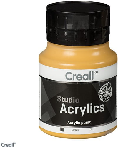 Creall Studio Acrylic Paint 500ml - Ochre