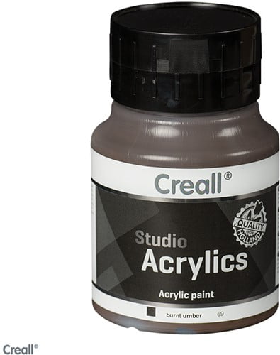 Creall Studio Acrylic Paint 500ml - Burnt Umber