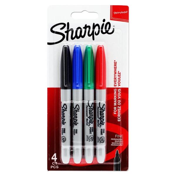 Sharpie Set of 4 asstd Fine Markers