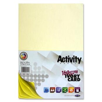 A4 Ivory Colour Card - Pack of 50