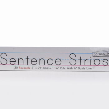 Sentence Strips 24" long - "Wipe Off" - White