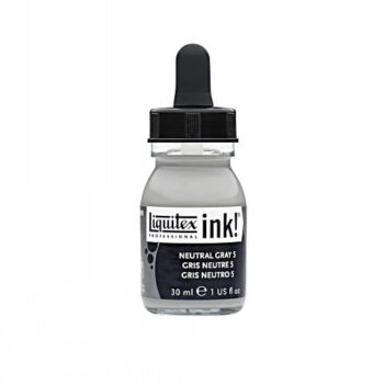 Liquitex Acrylic Ink - Neutral Grey 5  30ml