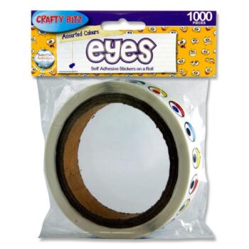 Self Adhesive Coloured EYES Roll of 1000