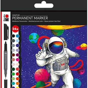 Marabu GRAPHIX Permanent Markers - Set of 24