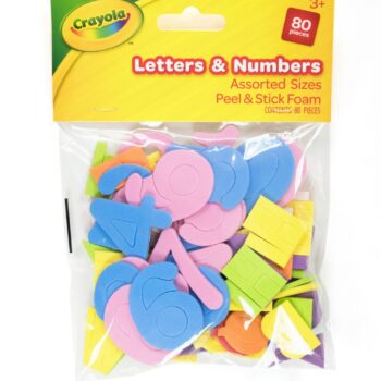 Crayola Asstd Foam Letters (Pack of 80) - Self Adhesive