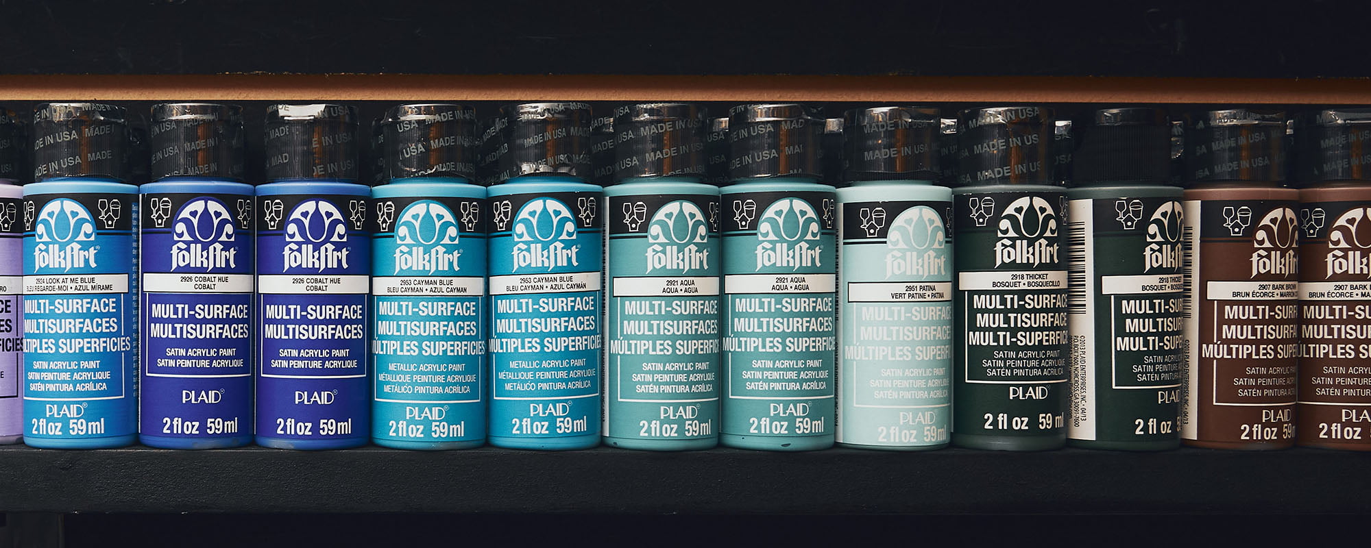 Folk Art selection of bottles