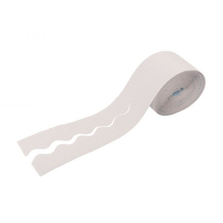 "Bordette" Corrugated Border - White