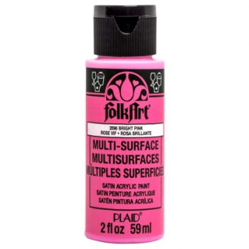 "Folk Art" Multi Surface Acrylic 59ml - Bright Pink (2896)