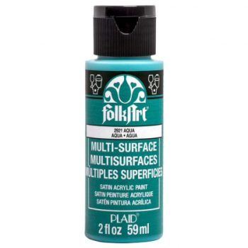 "Folk Art" Multi Surface Acrylic 59ml - Aqua (2921)
