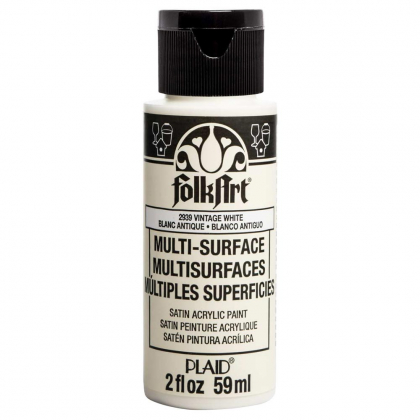"Folk Art" Multi Surface Acrylic 59ml - Vintage White 2939