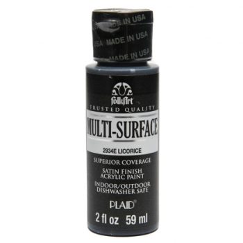 "Folk Art" Multi Surface Acrylic 59ml - Black Licorice (2934)