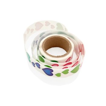 Hearts Stickers - Roll of 750