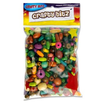 Wooden Bead assortment - 100g Bag