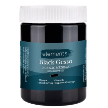 Elements Black Gesso - 500ml