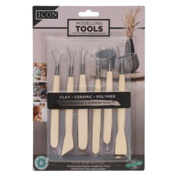 Clay Modelling Tools - Wooden double Wire-ended set of 10