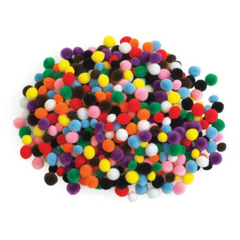 Pom Poms MINI SIZE 9gms (7mm) assorted colours