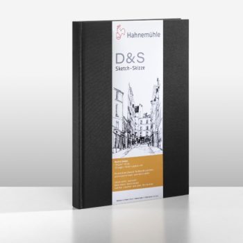 Hahnemuhle "D&S" Black Hardback Sketch Book 140g - A4 Portrait
