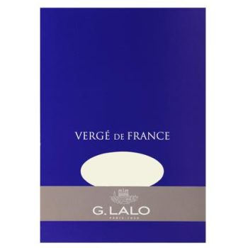 G.Lalo A5 White Verge Laid Paper 100g - Pad of 50