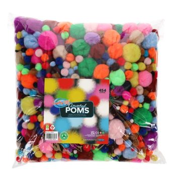 Pom Poms MEGA BAG asstd sizes & asstd colours